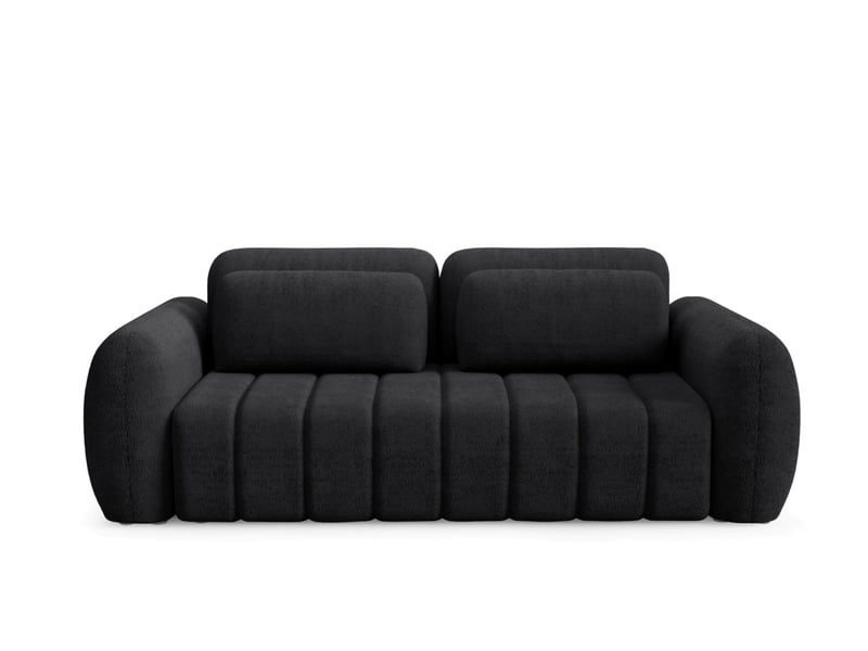 Canapé contii premium avec fonction de couchage couleur : quelle noir - Conforama A