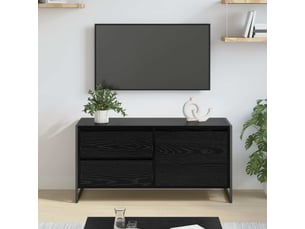 Meuble tv coloris noir 100 cm <strong></strong>  <strong></strong>