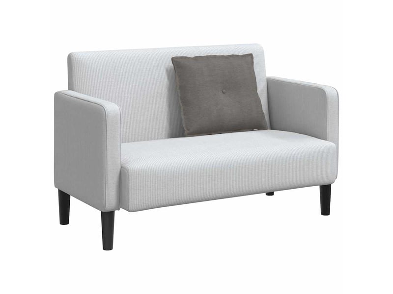  Coussin de dos, coussin de dossier gris clair 60 x 50 cm tissu en velours côtelé cf54682  - Conforama C