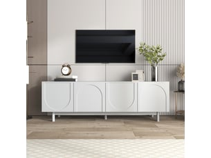 Meuble tv coloris blanc  <strong>OOIILLEE</strong>  <strong></strong>
