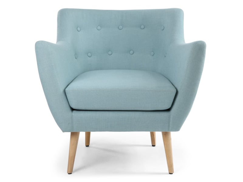  Fauteuil scandinave molly tissu bleu Molly - Conforama B