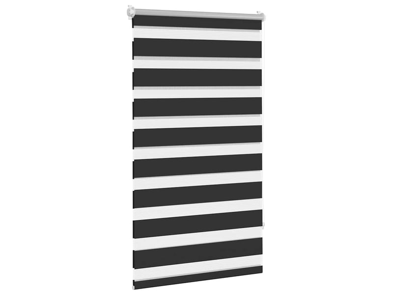 Store vénitien zébré, store de fenêtre 70,9 x 120 cm, largeur du tissu 66,7 cm, noir cf48235 - Conforama C