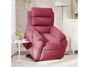 Fauteuil fixe  <strong></strong> Velours rouge