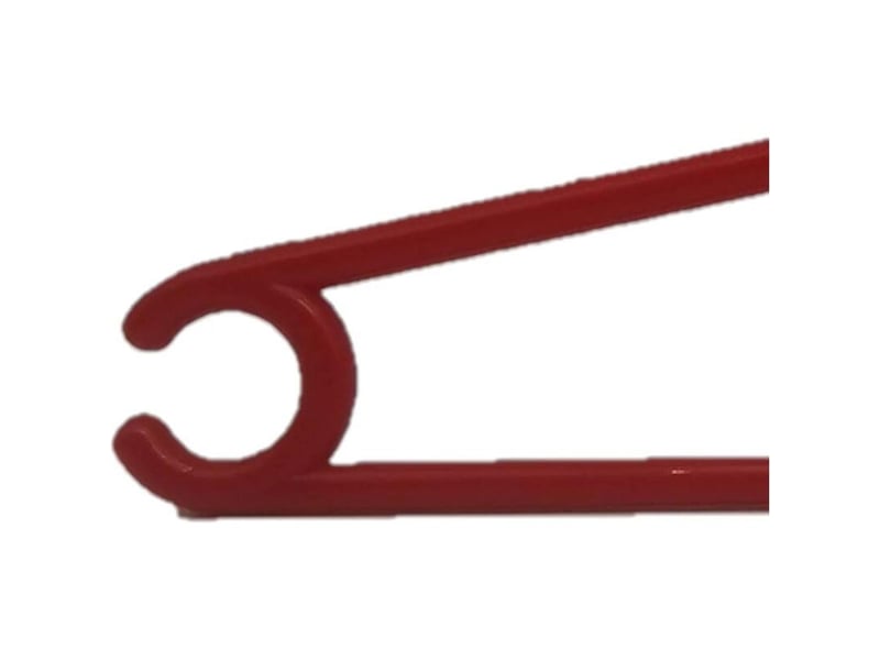  Bardusch-lot de 10 cintres rouge plastique (40,6x20 cm), marquages antidérapants, crochet standard  - Conforama C