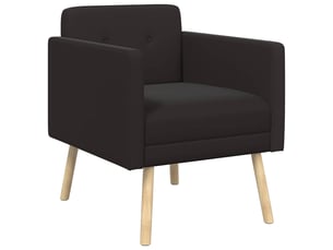 Fauteuil relax manuel VIDAXL Polyester noir