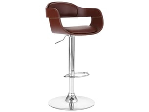 Tabouret de bar, chaise de bar marron similicuir shl55012