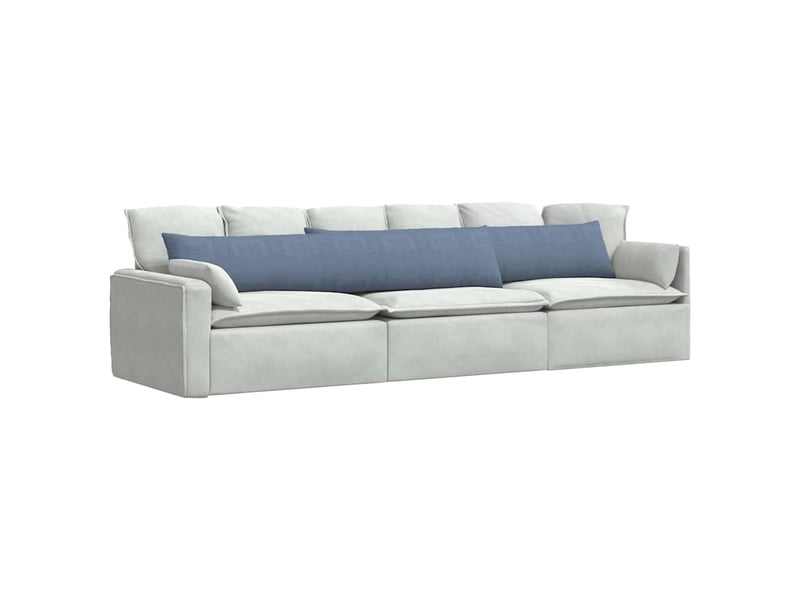  Lot de 2 coussins de canapé, coussins décoratifs bleu 200 x 40 cm cf58997  - Conforama C