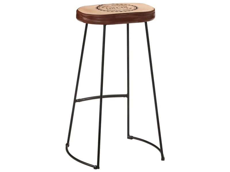  Lot de 2 tabouret de bar, chaise de bar marron foncé 44x37,5x78 cm  - Conforama E
