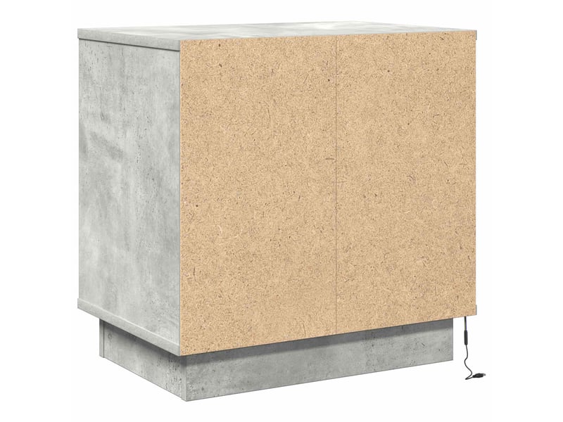  Table de chevet - cabinet de chevet - table de nuit 2 pc gris béton 50 x 34,5 x 50 cm.  - Conforama E
