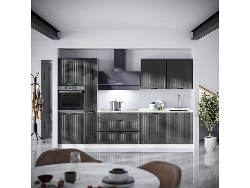  Vicco elément haut de cuisine, gris foncé, 60cm  - Conforama E