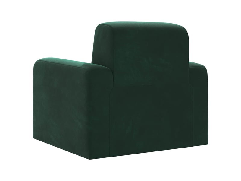  Vidaxl fauteuil vert foncé velours  - Conforama E