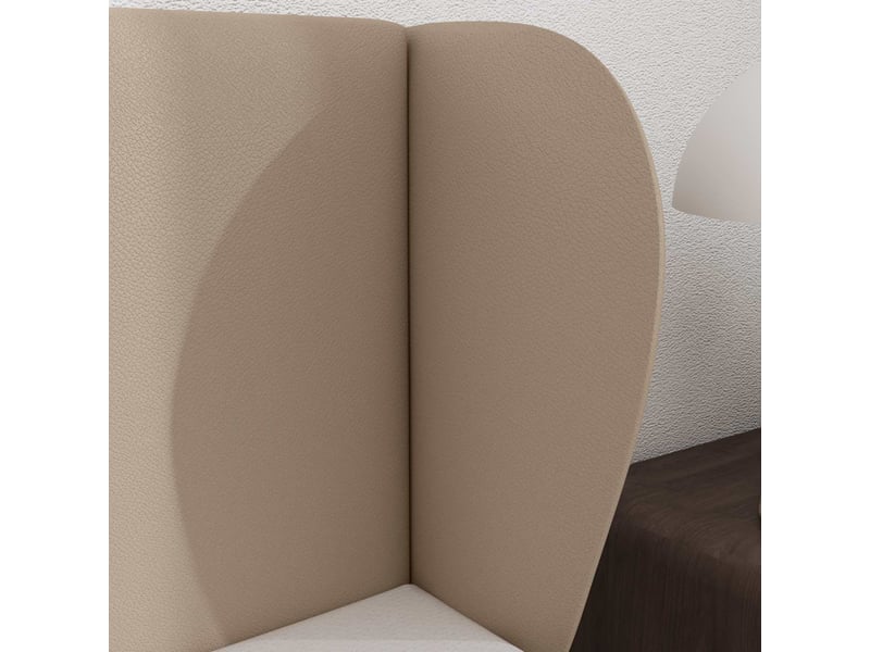  Oreille de tête de lit | coussin de tête de lit tan 40 x 23 x 6 cm pvc  - Conforama E