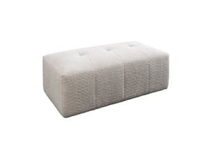 Pouf / repose pied <strong>PRICE FACTORY</strong> <strong></strong> blanc