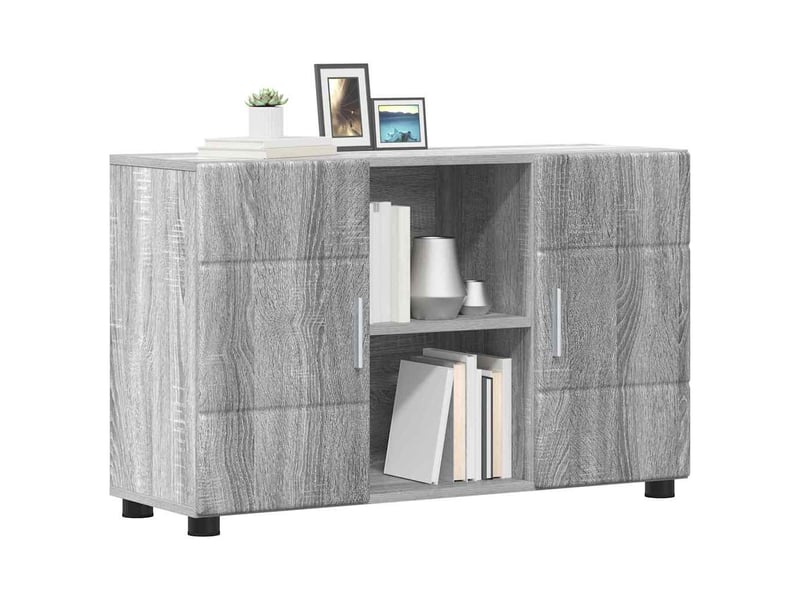  Buffet - bahut - meuble de rangement florin 88,5 x 30,5 x 55,5 cm gris sonoma  - Conforama C