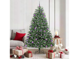 Sapin de noël artificiel, arbre de noël à branches articulées vert 180 cm shl755