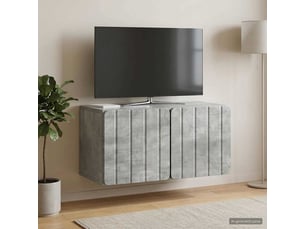 Meuble tv coloris gris 59.5 cm <strong></strong>  <strong></strong>