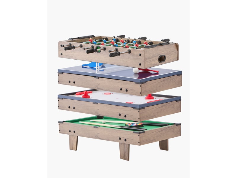  Vevor table de hockey sur air 82 cm 4 en 1 avec billard ping-pong pour famille  - Conforama A