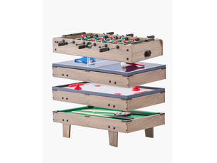 Vevor table de hockey sur air 82 cm 4 en 1 avec billard ping-pong pour famille