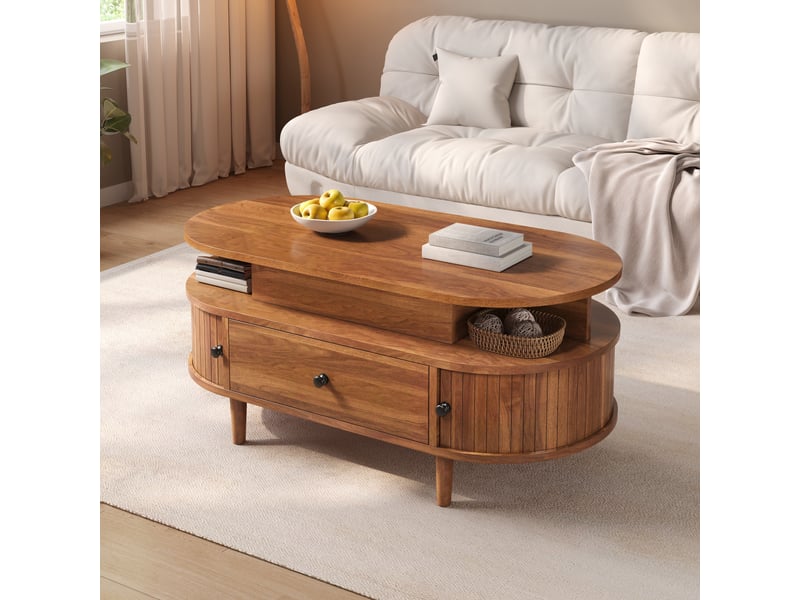  Table basse relevable 105 x 50 cm en mdf  - Conforama W