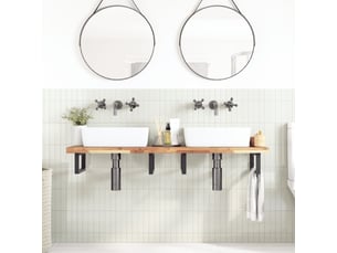 Dessus de meuble de salle de bain non traité bois d'acacia shl2096