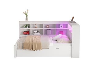 Lit 2 places 140x200 cm PHOEBE CAT coloris blanc