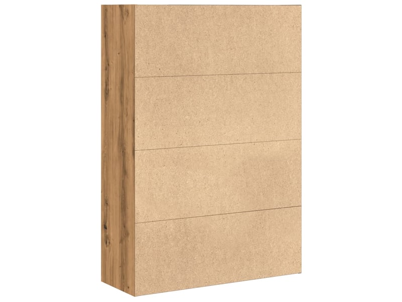  Bibliothèque, étagère de rangement chêne artisanal 80x30x114 cm bois d'ingénierie  - Conforama E