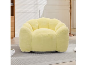 Fauteuil fixe <strong>MODENVIE</strong> <strong></strong> Velours jaune vendu A l'unité