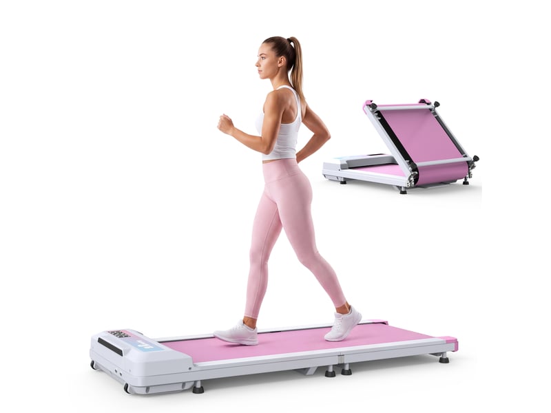 Tapis de marche pliable sous bureau 1-6 kmh avec télécommande homvra - Conforama A