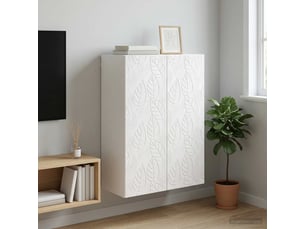 Armoire     <strong></strong> <strong></strong> coloris blanc largeur 66 cm