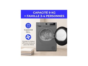Seche linge CONTINENTAL EDISON CESL9PCSD - Pompe à chaleur 9 kg largeur 65 cm