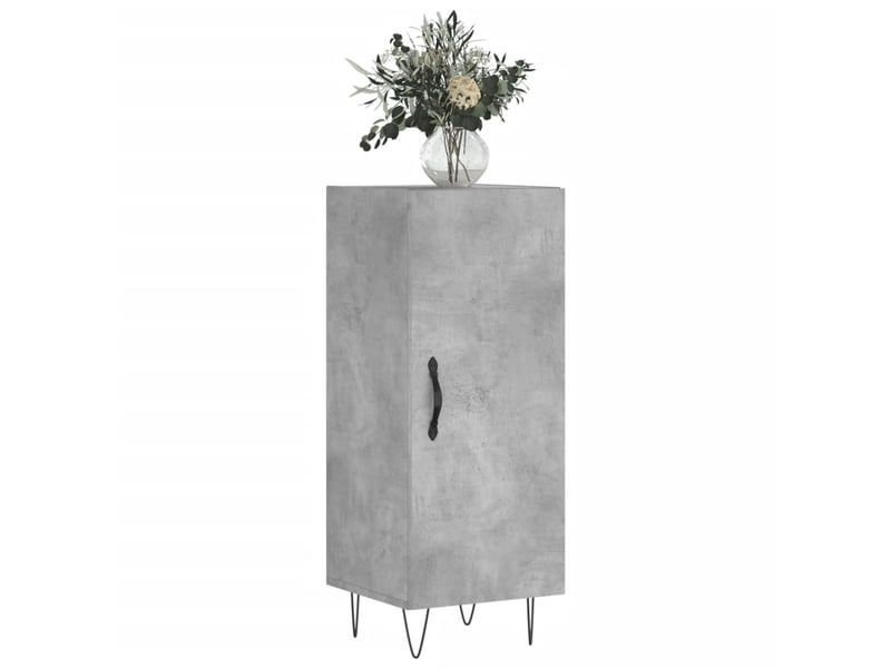  Buffet - bahut - meuble de rangement gris béton 34,5x34x90 cm bois d'ingénierie  - Conforama C