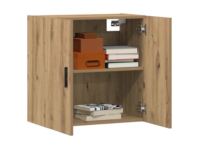  Armoire murale salon chêne artisanal 60x31x60cm bois d'ingénierie shl4529  - Conforama C