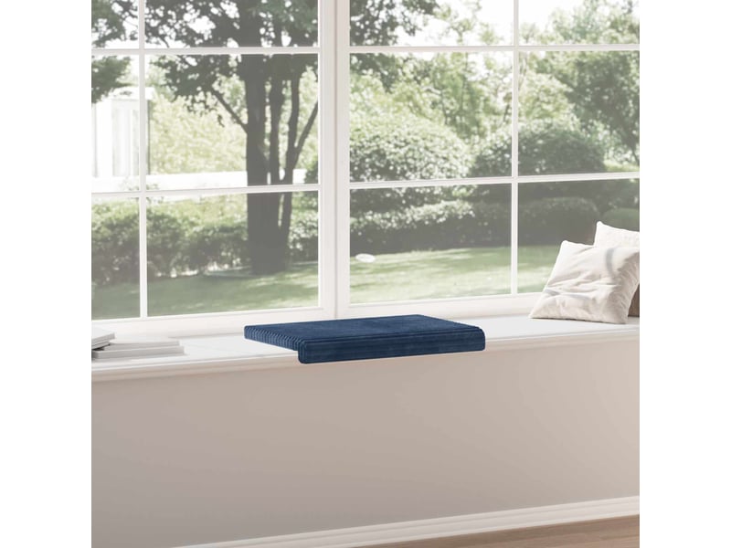  Coussin de banc, coussin d'assise, coussin de canapé velours côtelé en peluche bleu marine cf53866  - Conforama D
