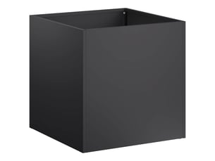 Jardinière - cache-pot de jardin noir 20 x 20 x 20 cm acier laminé à froid