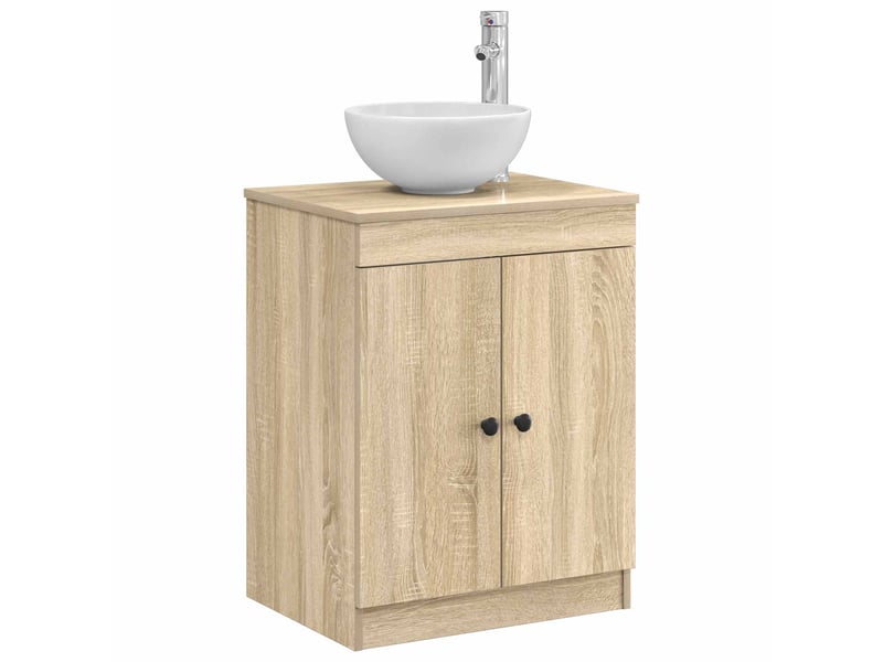  Armoire de salle de bain, meuble de rangement chêne sonoma 54x41x70 cm shl8398  - Conforama C