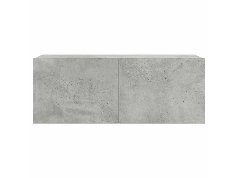  Ensemble de meubles tv 7 pcs gris béton bois d'ingénierie shl85853  - Conforama E