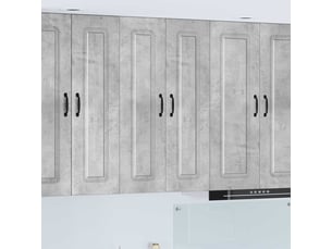 Meuble mural de cuisine | armoire de cuisine gris béton 60x31x100cm shl6304