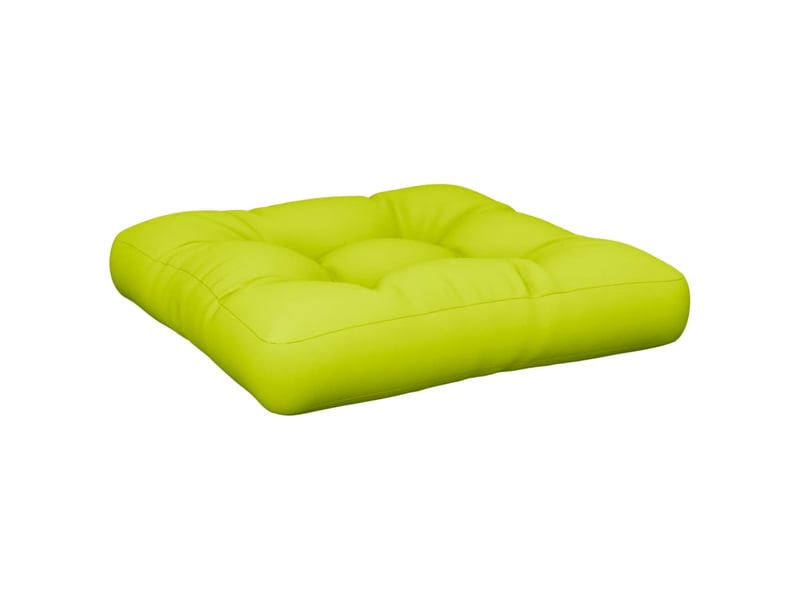  Coussin de palette, coussin de chaise, coussin de canapé vert brillant 60x60x12 cm tissu cf55500  - Conforama A