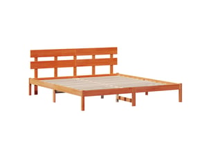 Lit 2 places 200x200 cm coloris marron