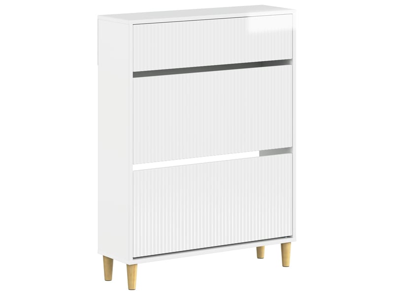  Meuble à chaussure, cabinet à chaussures arnhem 78x24x103 cm bois d'ingénierie shl5499  - Conforama A