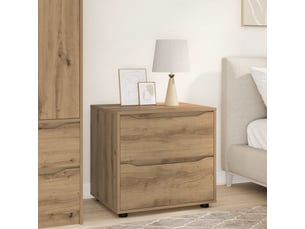 Commode 1 tiroir(s) <strong></strong> <strong></strong> coloris bois clair largeur 60 cm