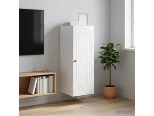 Armoire     <strong></strong> <strong></strong> coloris blanc largeur 33 cm