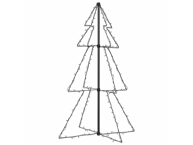  Arbre de noël, sapin de noël cône 160 led d'intérieur-d'extérieur 78x120 cm shl2976  - Conforama E