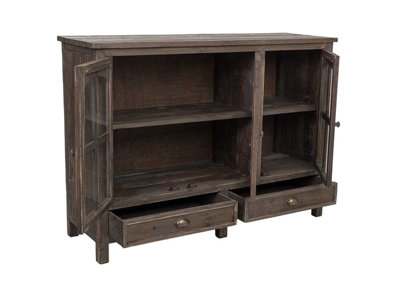  Buffet en bois marron 120x40x88 cm h  - Conforama E