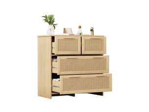 Commode 4 tiroir(s)    VLIVRA  coloris naturel largeur 80 cm