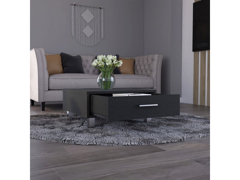  Table basse beijing de 60 cm avec 1 tiroir, wengé  - Conforama E
