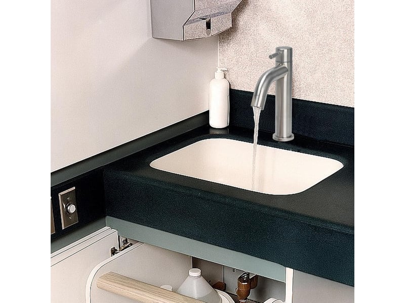  Robinet d'eau froide en acier inoxydable – sortie courbe, pour wc et salle de bain  - Conforama E