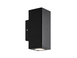 Applique extérieure fabrilamp yopol coloris noir 2 x gu10 ip54 18,6 x 7,6 x 9,9 cm