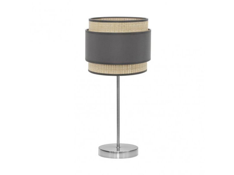  Lampe à poser fabrilamp kandy naturelgris 1 x e27 67 x 30 x 30 cm 174271128 - Conforama A
