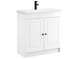 Ensemble de mobilier de salle de bain blanc brillant shl3658